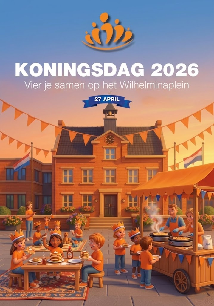 Pannenkoeken eten op het Wilhelminaplein